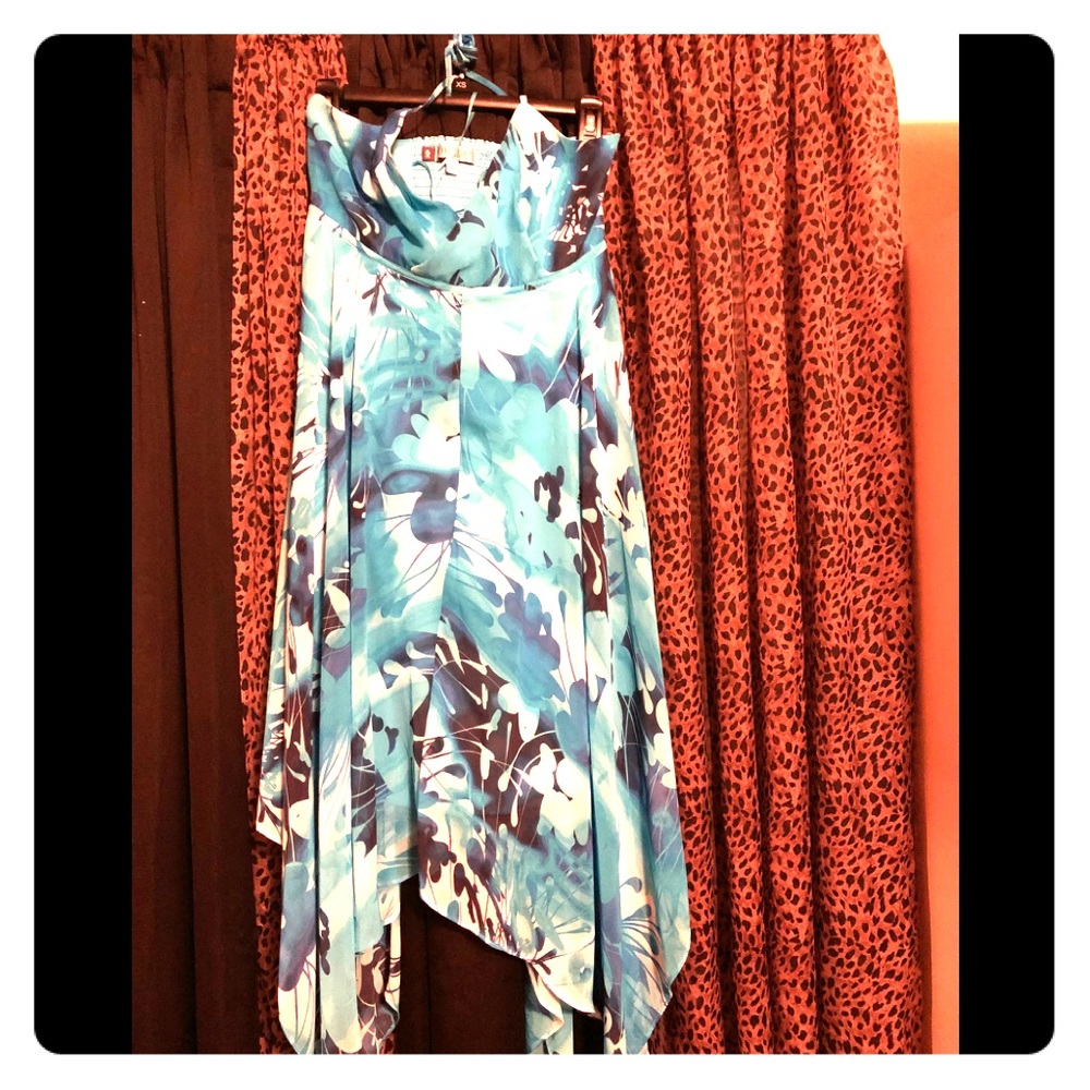 JLo blue floral summer dress